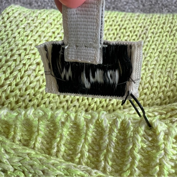 WILFRED ARITZIA sweater relaxed crewneck pullover green lightweight spring knit - Picture 9 of 11